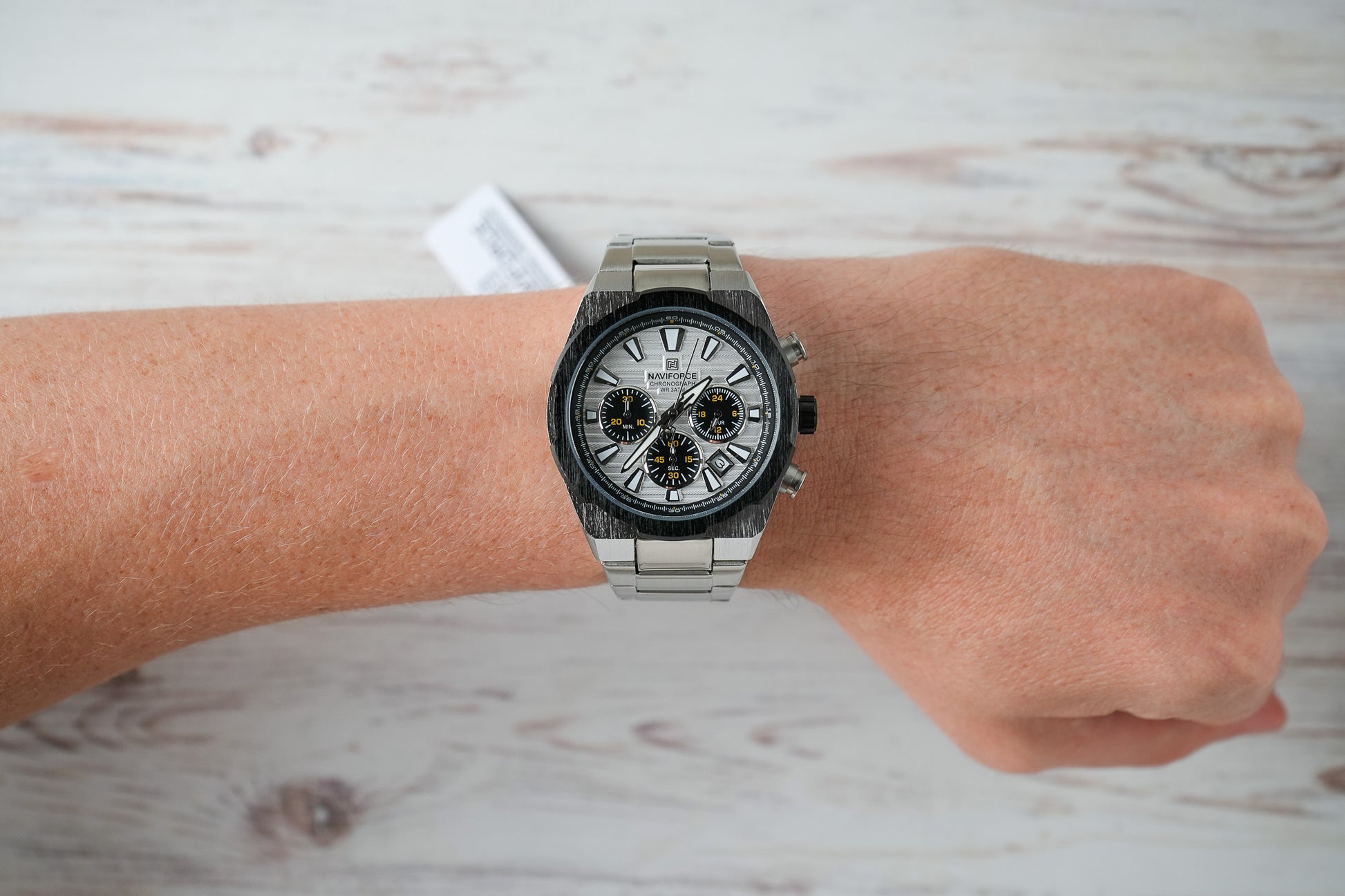 Reloj Naviforce Hombre Original Plateado NF8081-PLPL