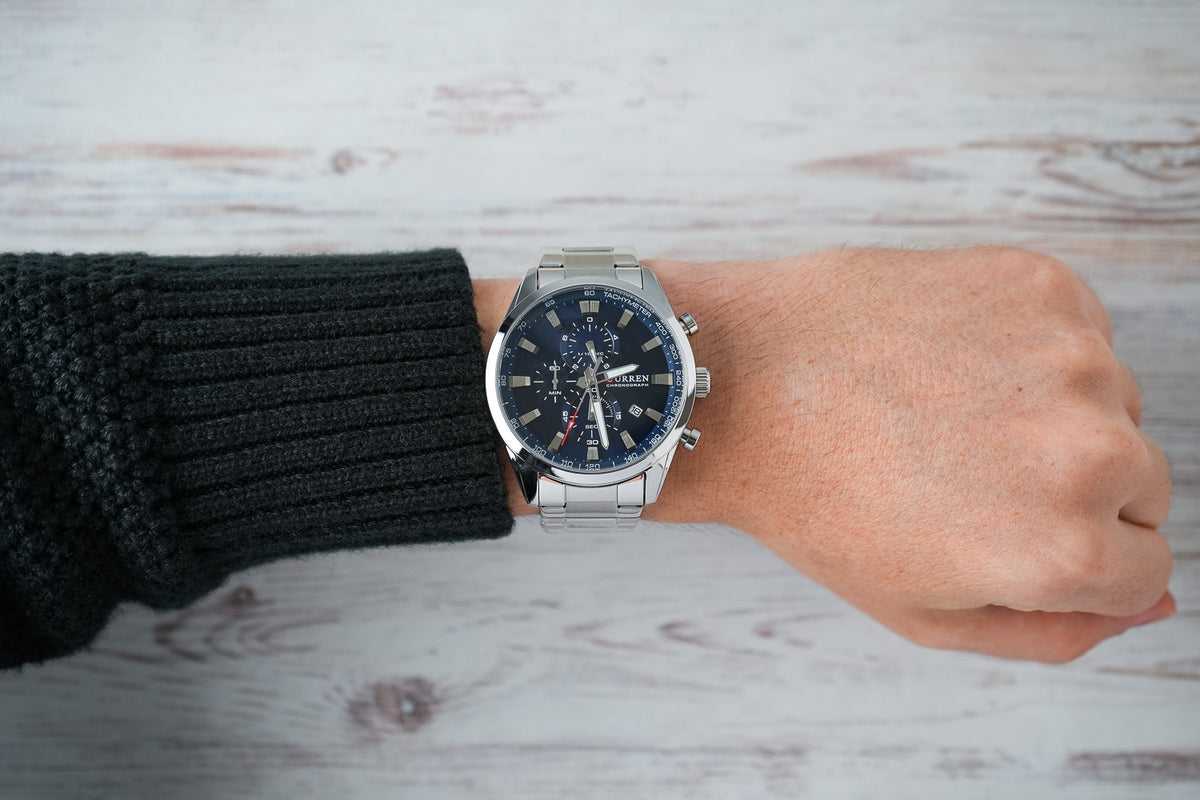 Reloj Curren Hombre Plateado CU8445-PLAZ