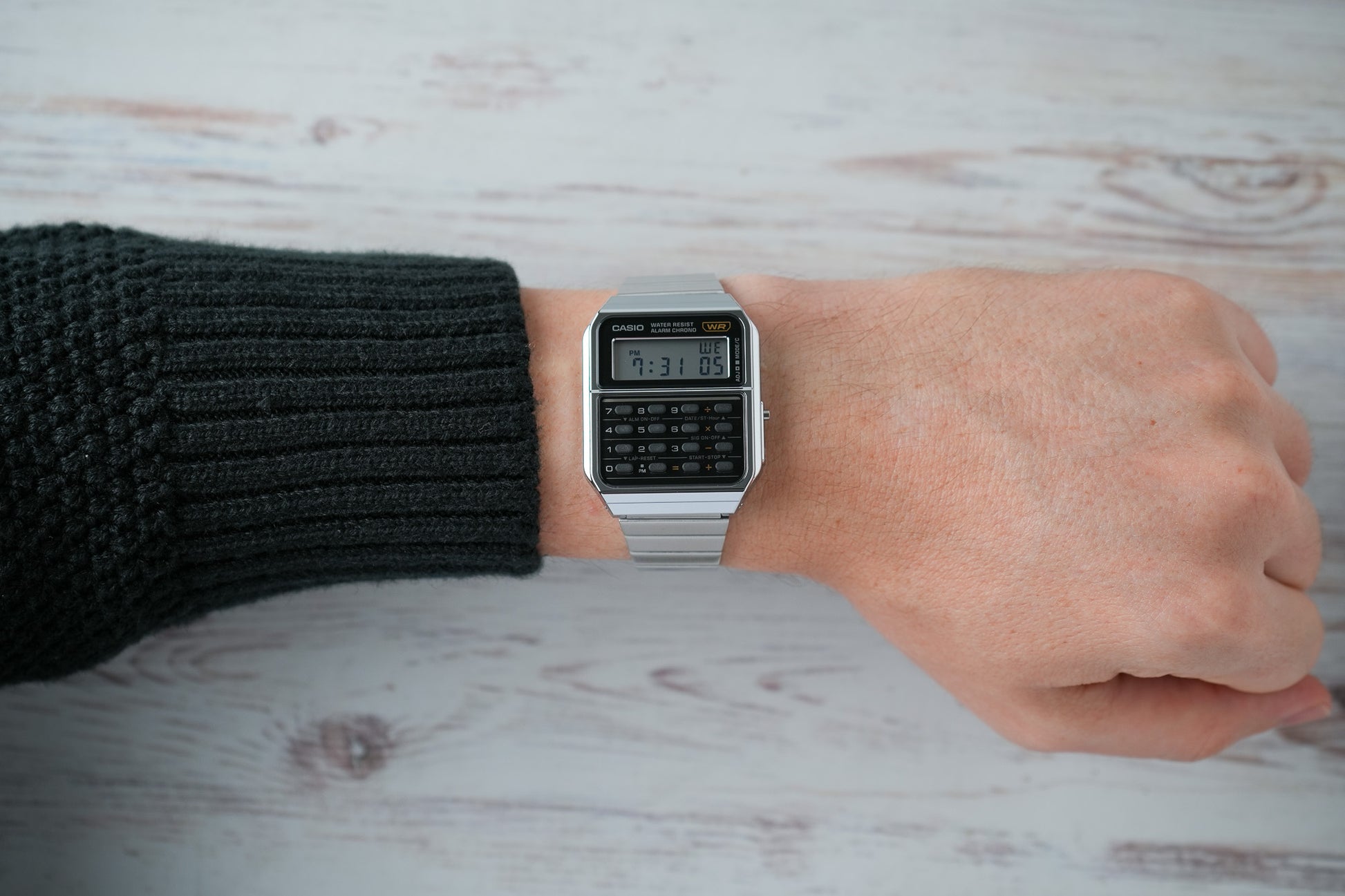Reloj Casio Hombre Original Plateado CA-500WE-1A