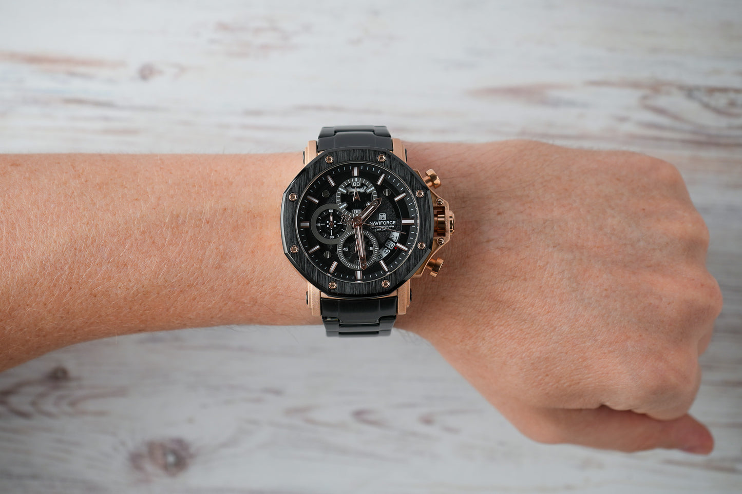Reloj Naviforce Hombre Original Negro NF8065-NEOR
