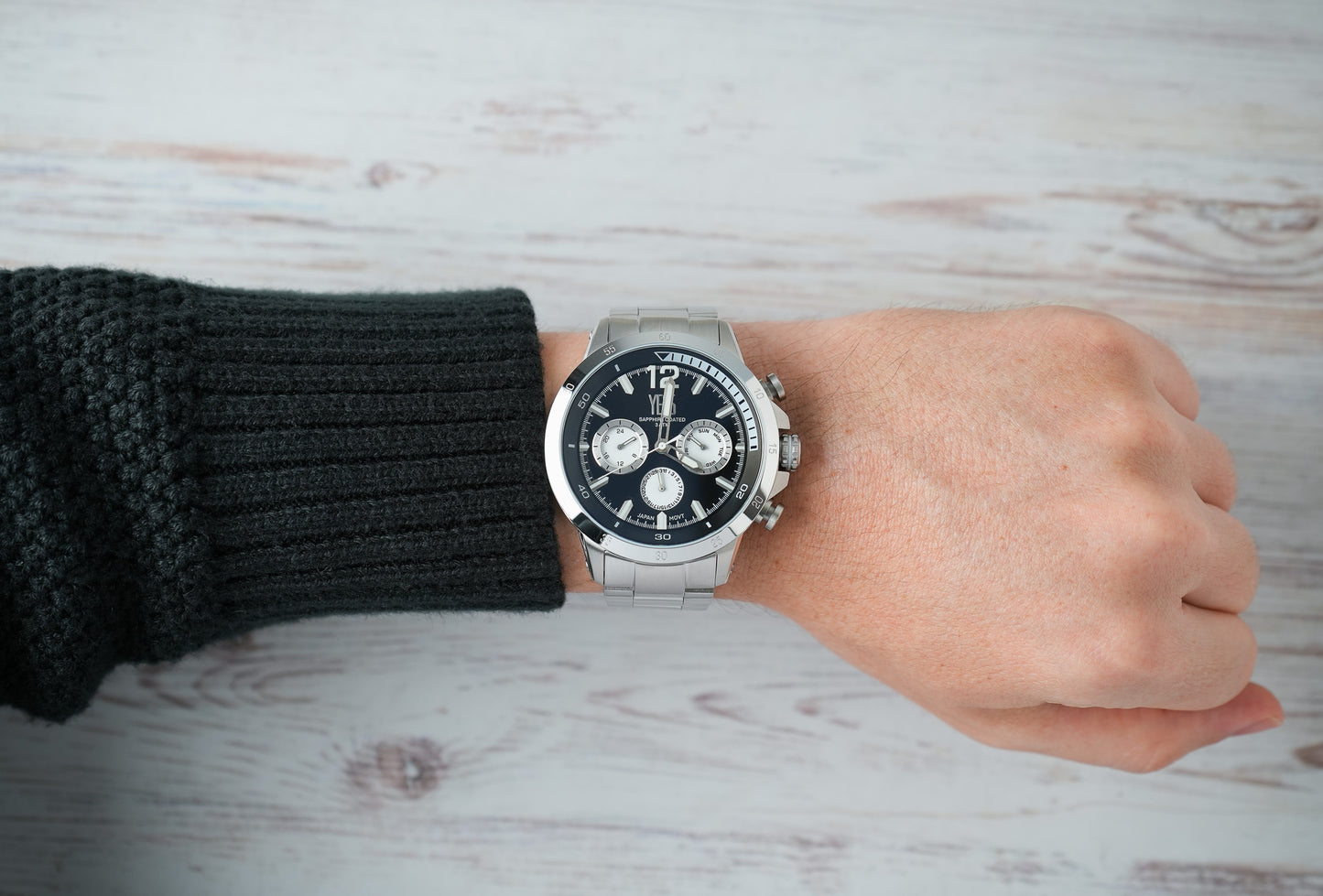 Reloj Yess Hombre Original Plateado T651GS-4