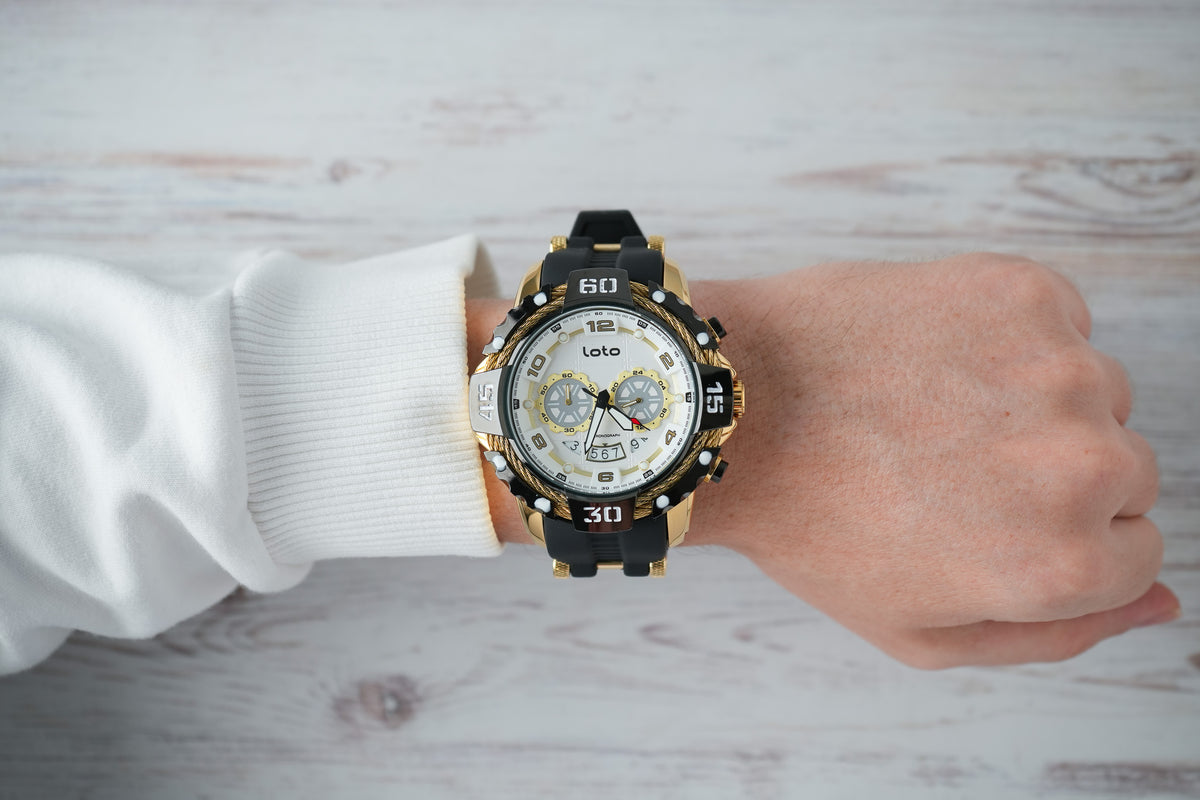 Reloj Loto Hombre Original Negro LT-2544-NEDOBL