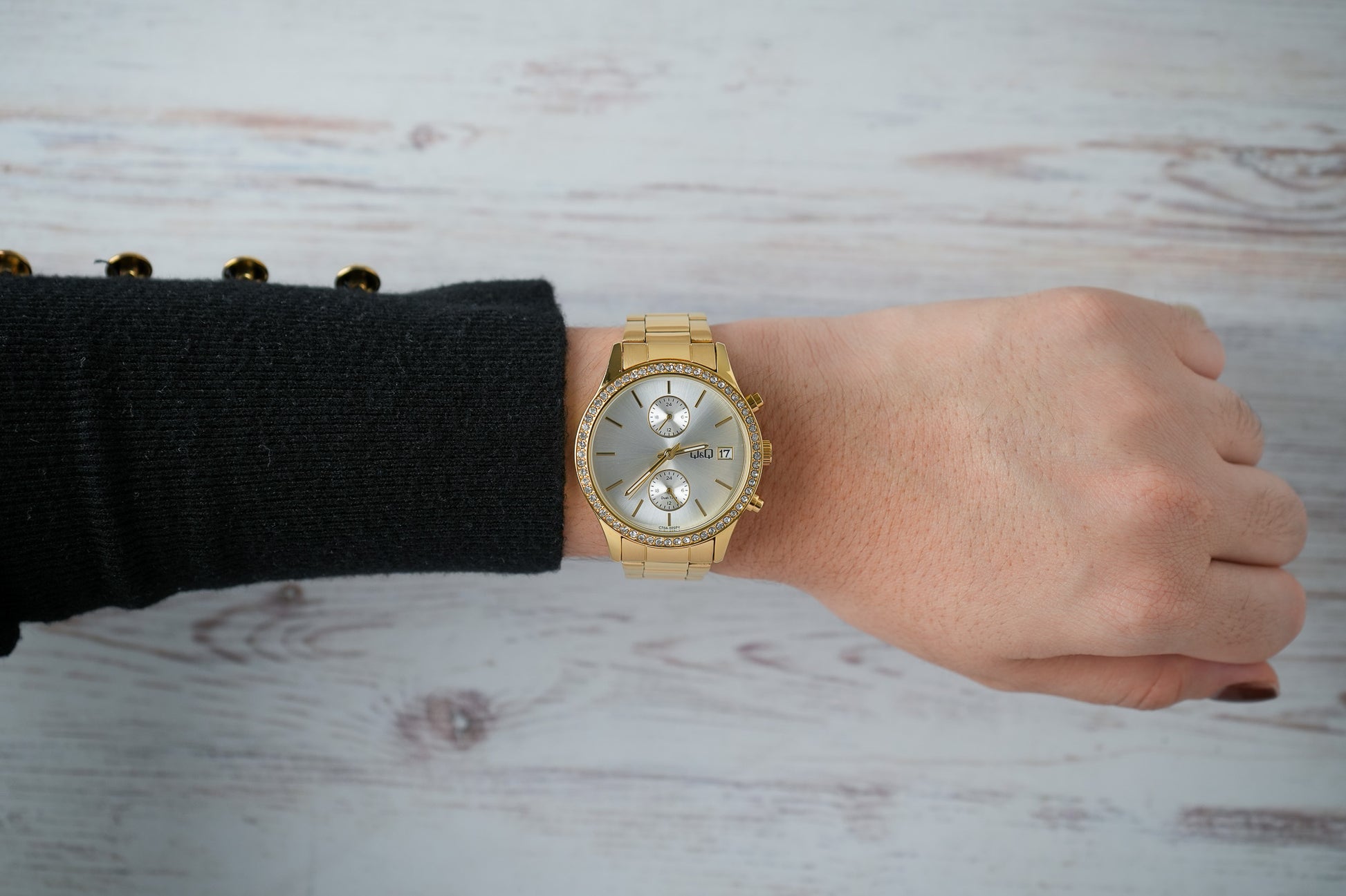 Reloj Q&Q Original Mujer Dorado C70A005Y