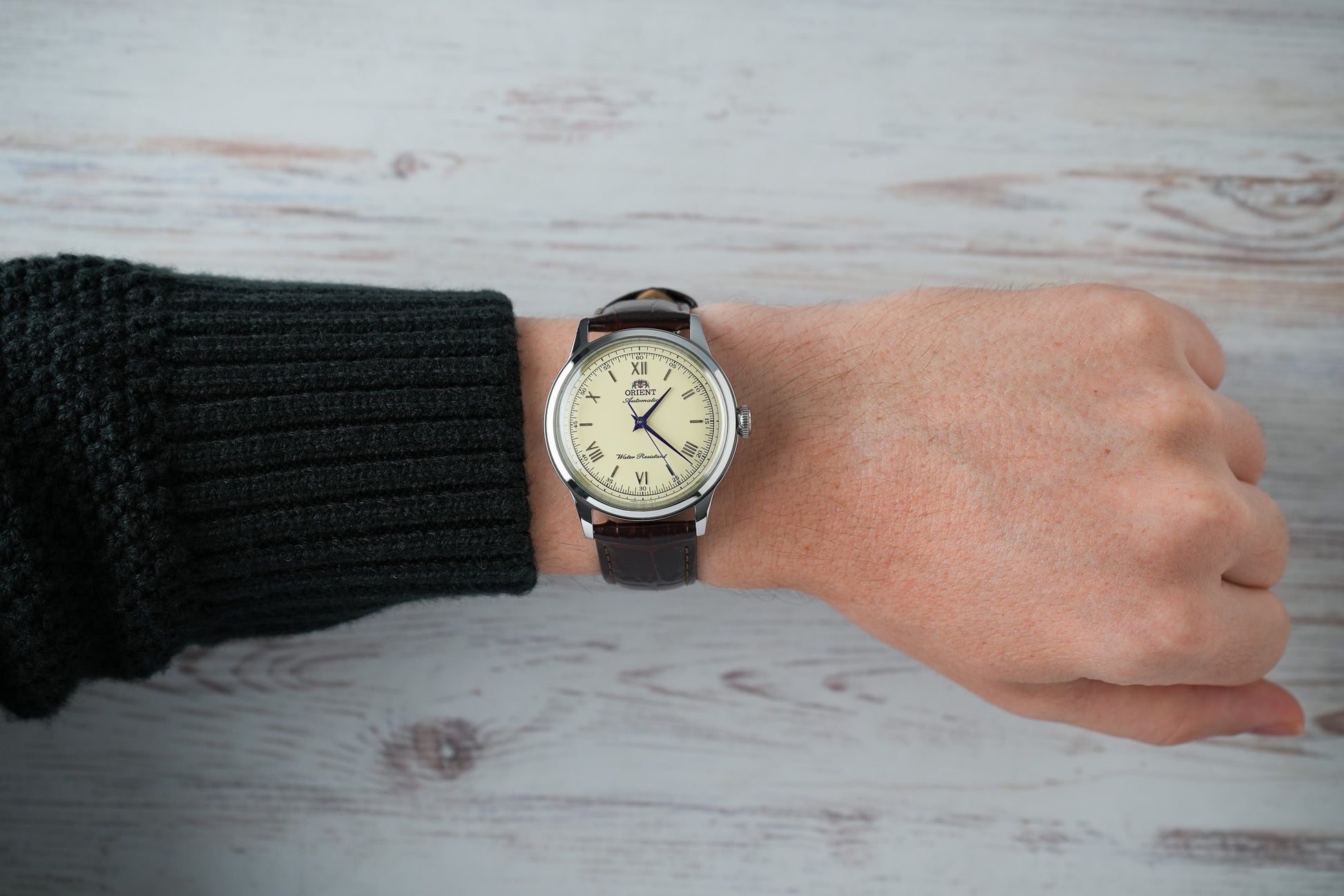 Reloj Orient Hombre Original Bambino 38 mm Marrón RA-BB0003Y