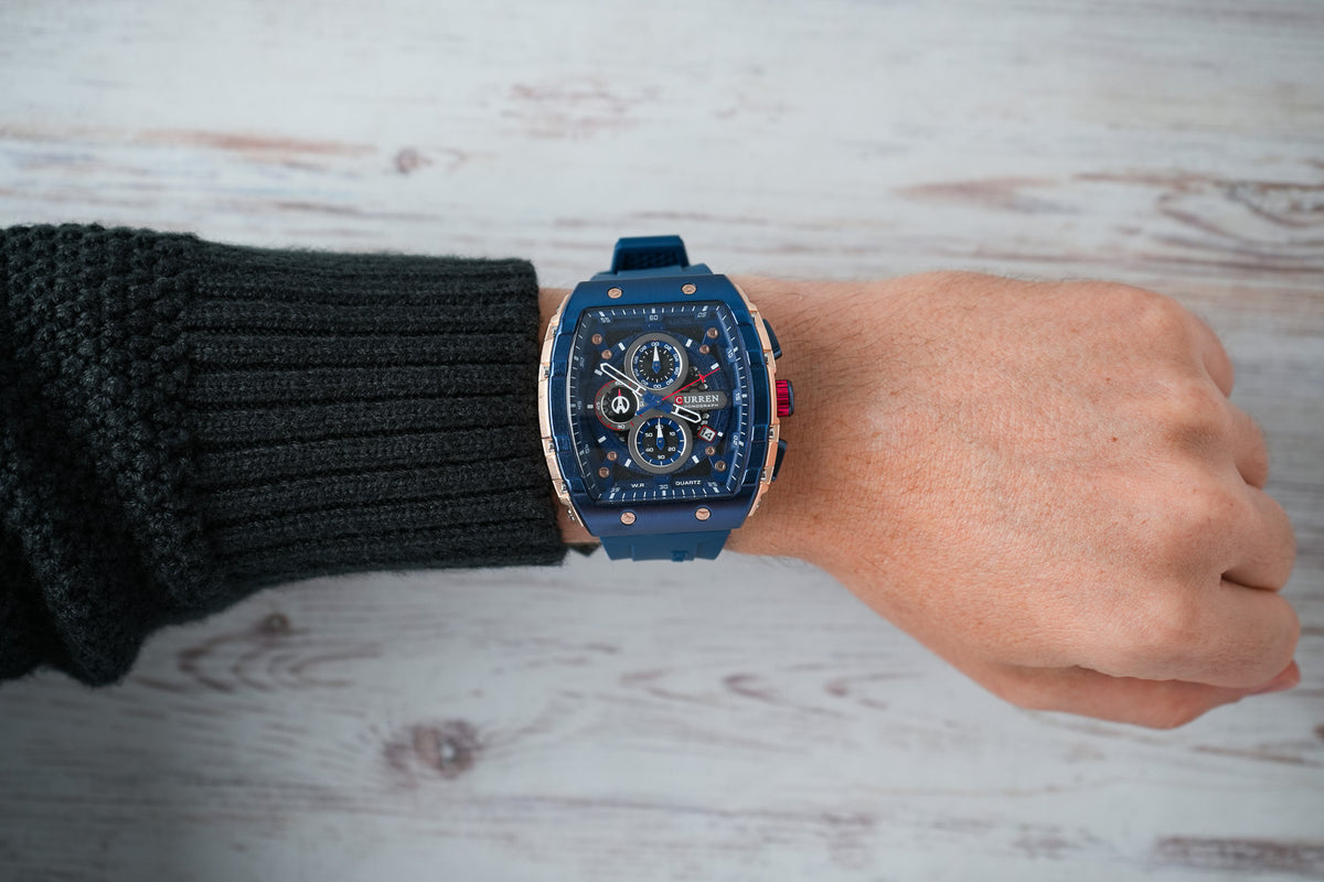 Reloj Curren Hombre Original Azul CU8442-AZOR