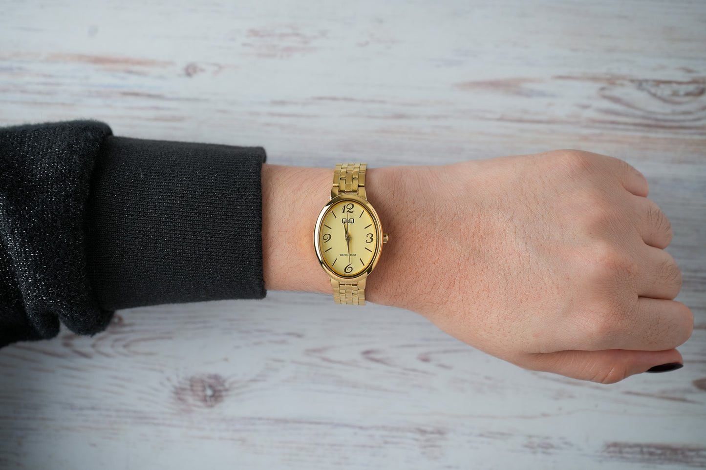 Reloj Q&Q Original Mujer Dorado Q10C002Y
