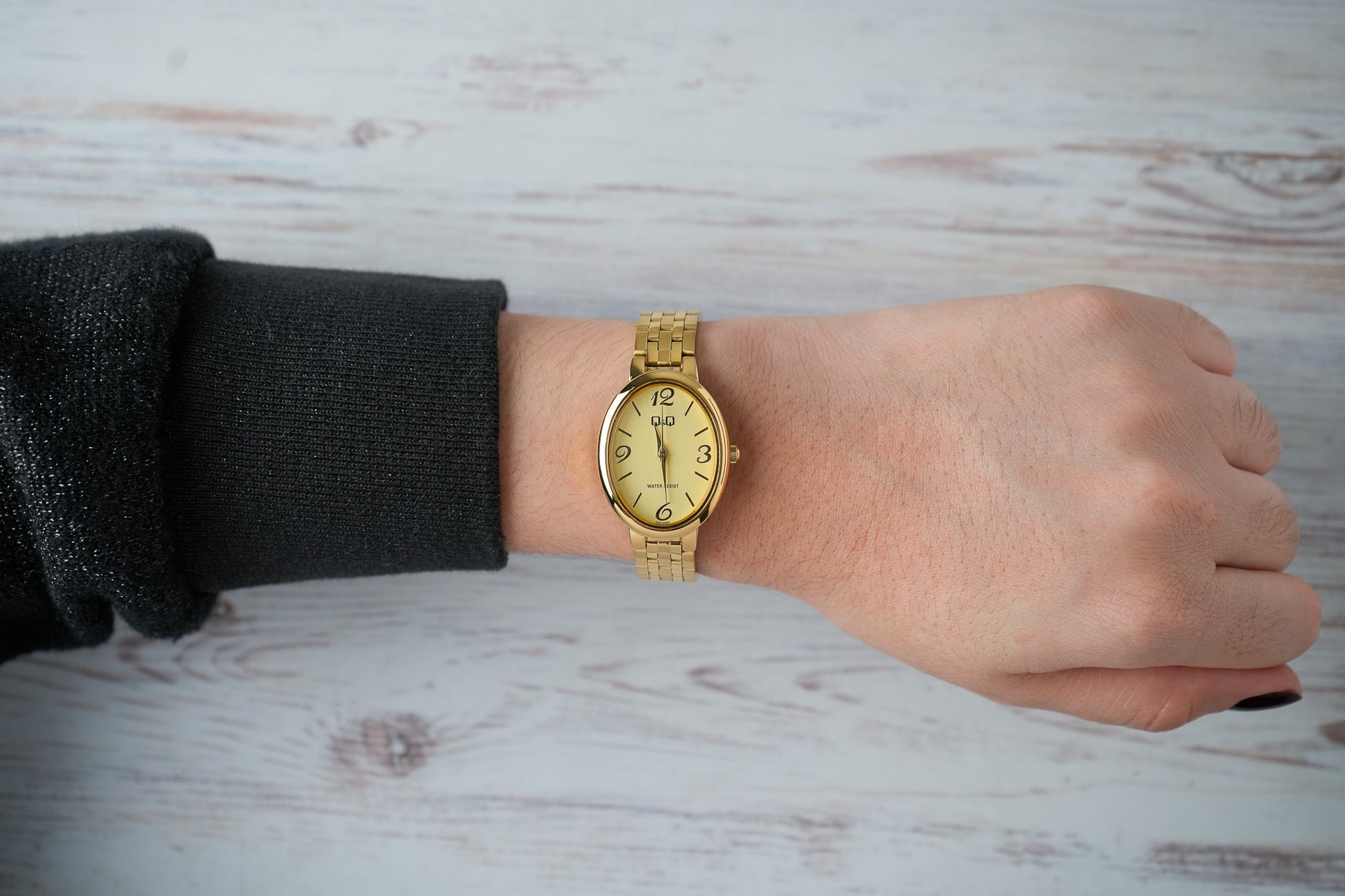 Reloj Q&Q Original Mujer Dorado Q10C002Y