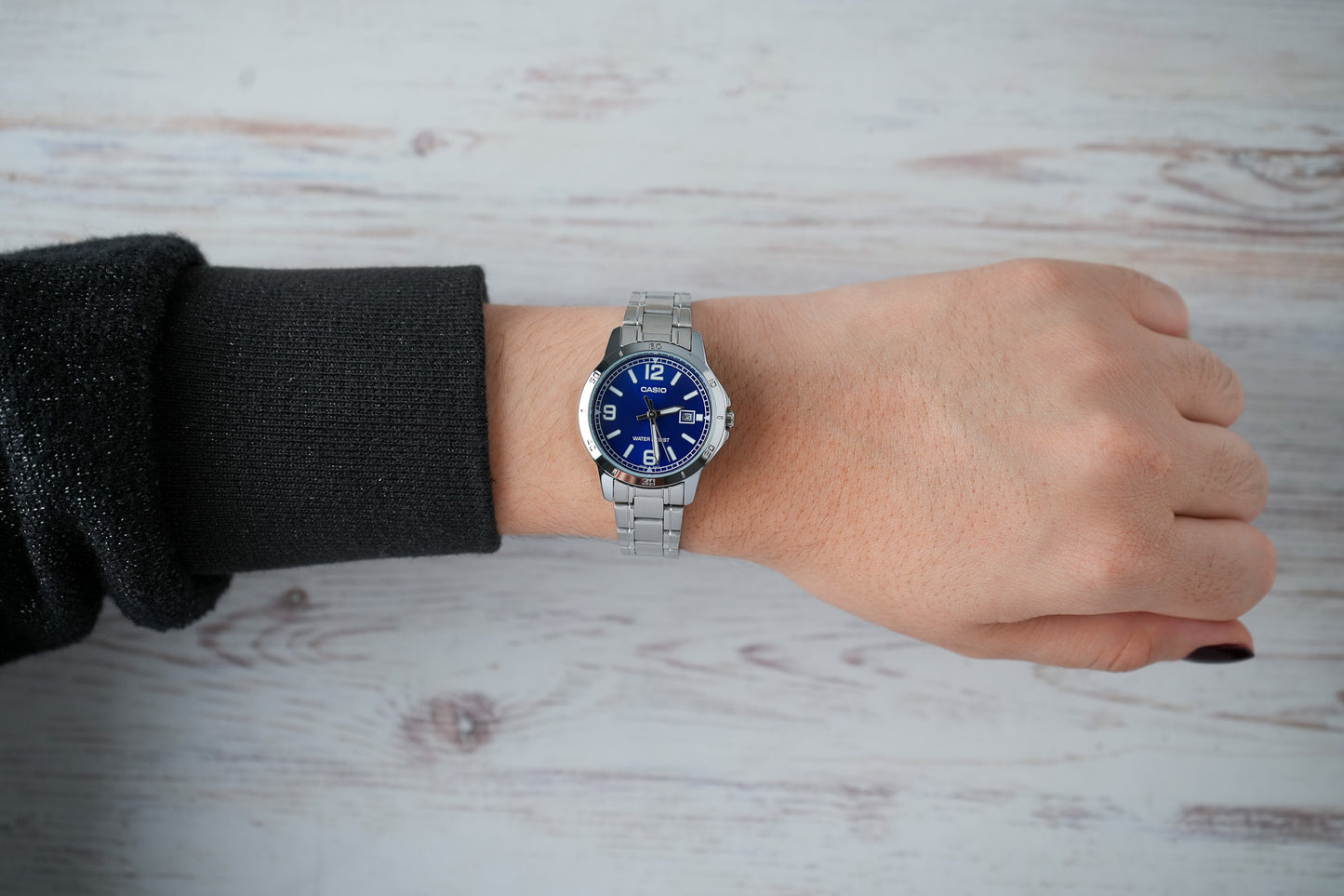 Reloj Casio Original Mujer Plateado LTP-V004D-2B