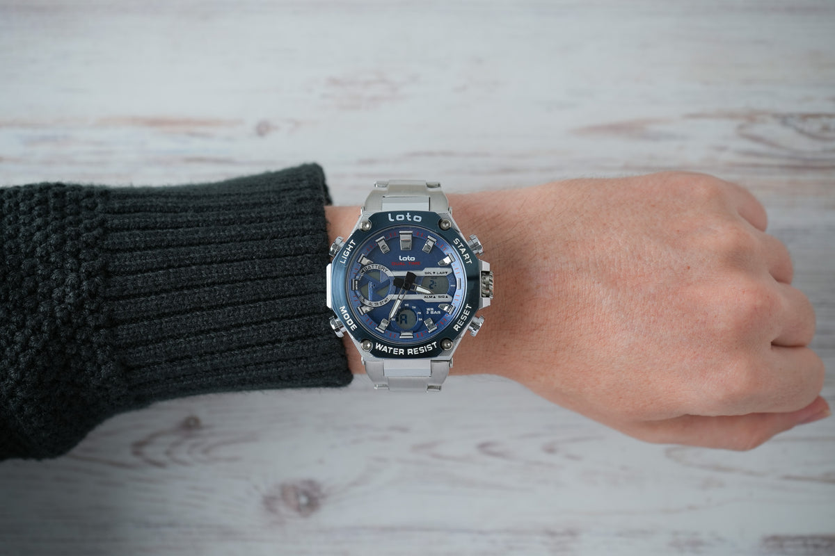 Reloj Loto Hombre Original Plateado LT-2580-PLAZ