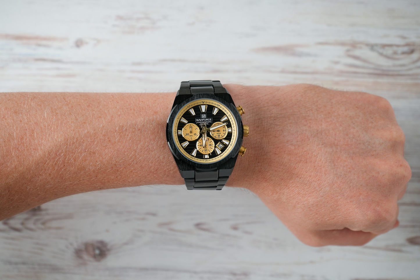 Reloj Naviforce Hombre Original Negro NF8081-NEDO