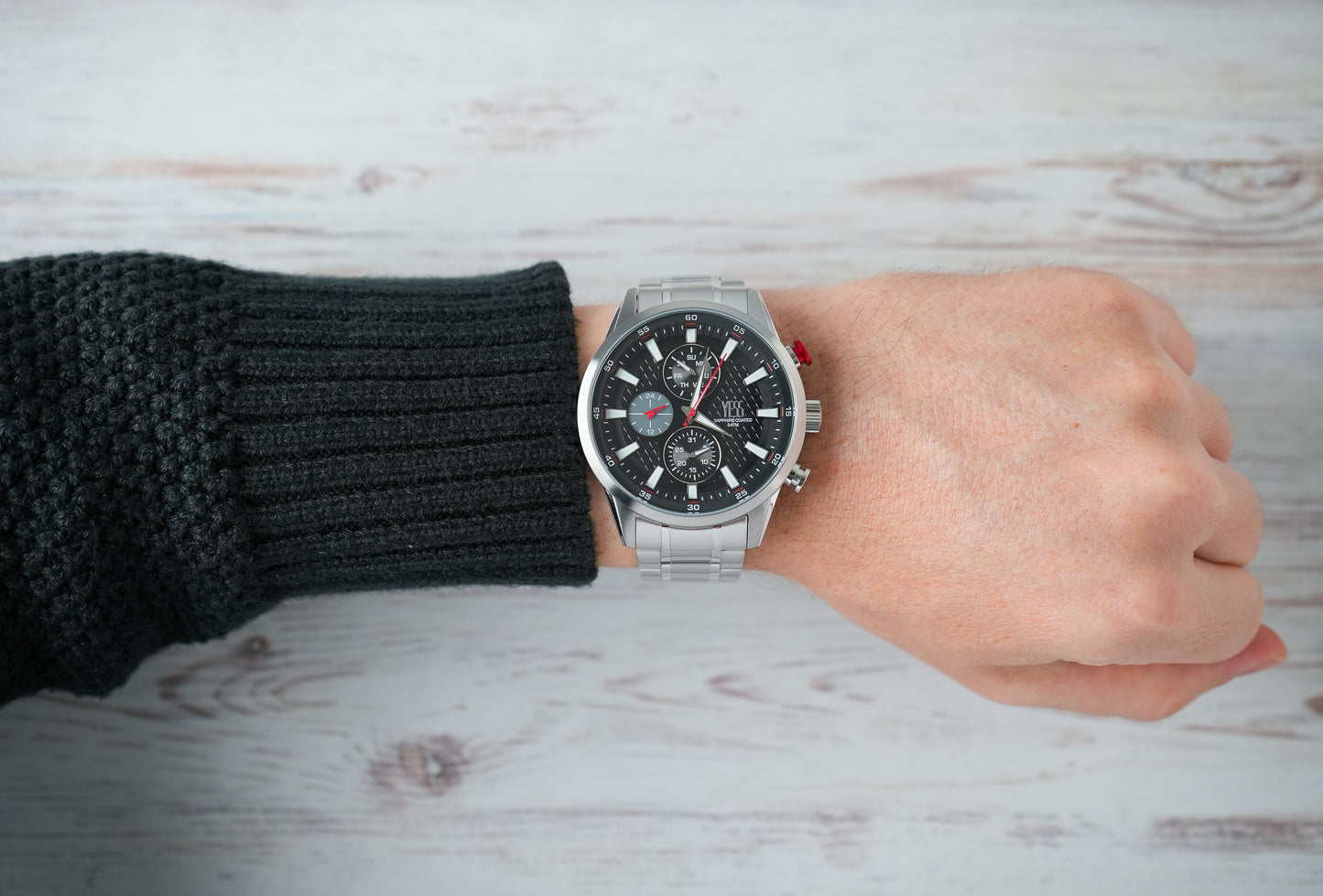 Reloj Yess Hombre Original Plateado SMT-251150-1