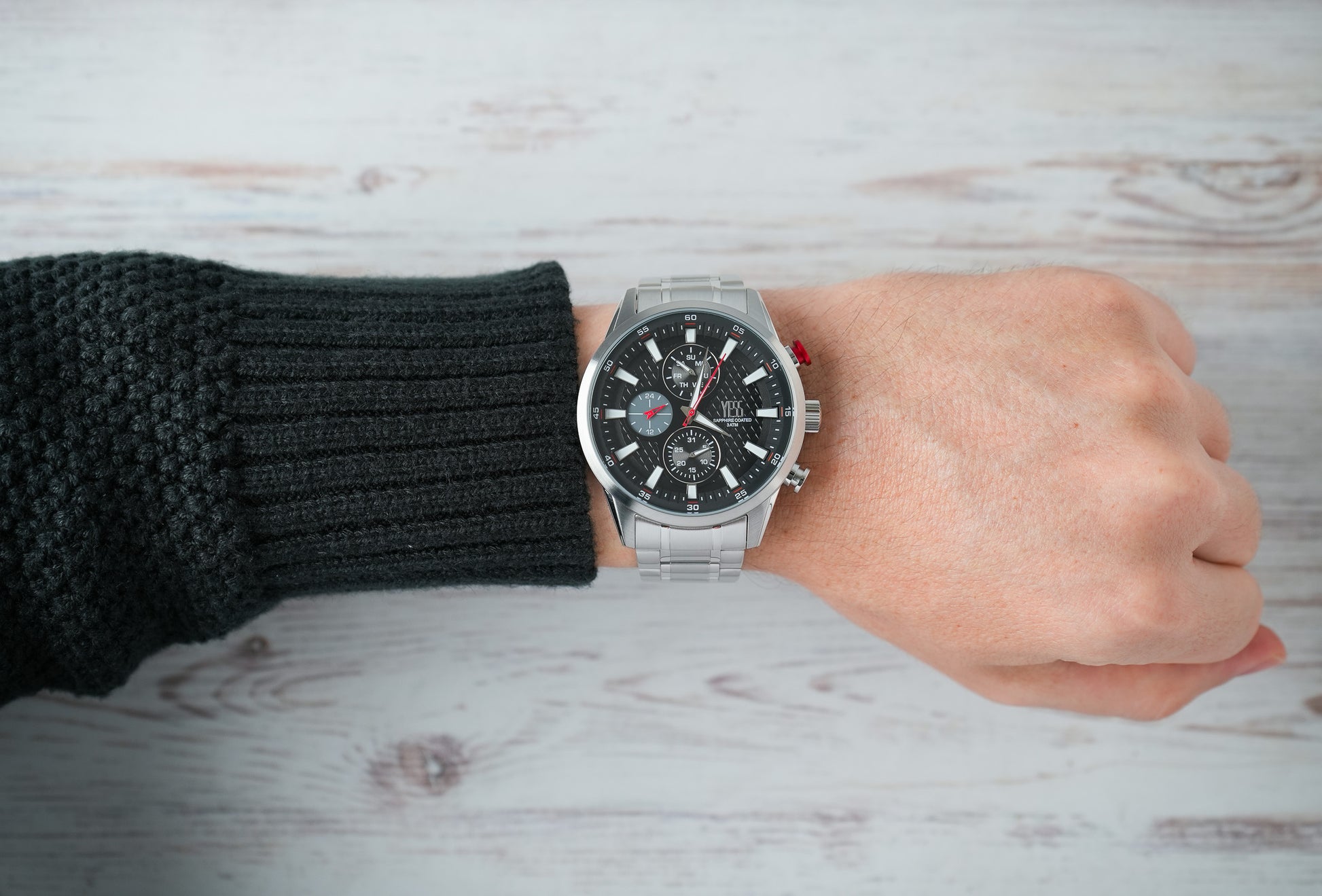 Reloj Yess Hombre Original Plateado SMT-251150-1