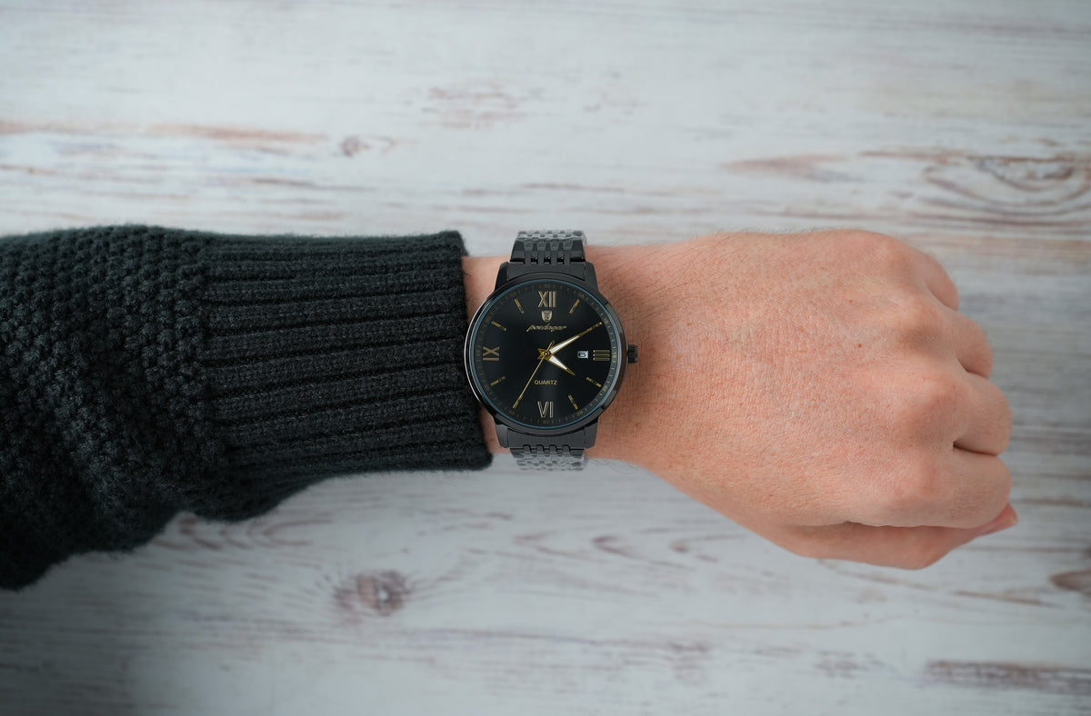 Reloj Poedagar Hombre Original Negro PG-836-NENEAM