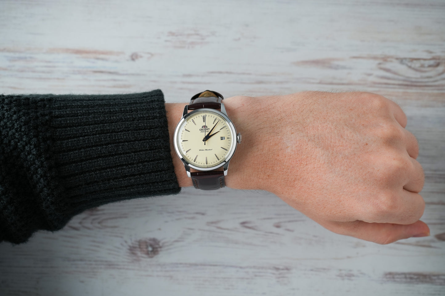 Reloj Orient Hombre Original Bambino 38 mm Marrón RA-AC0M04Y