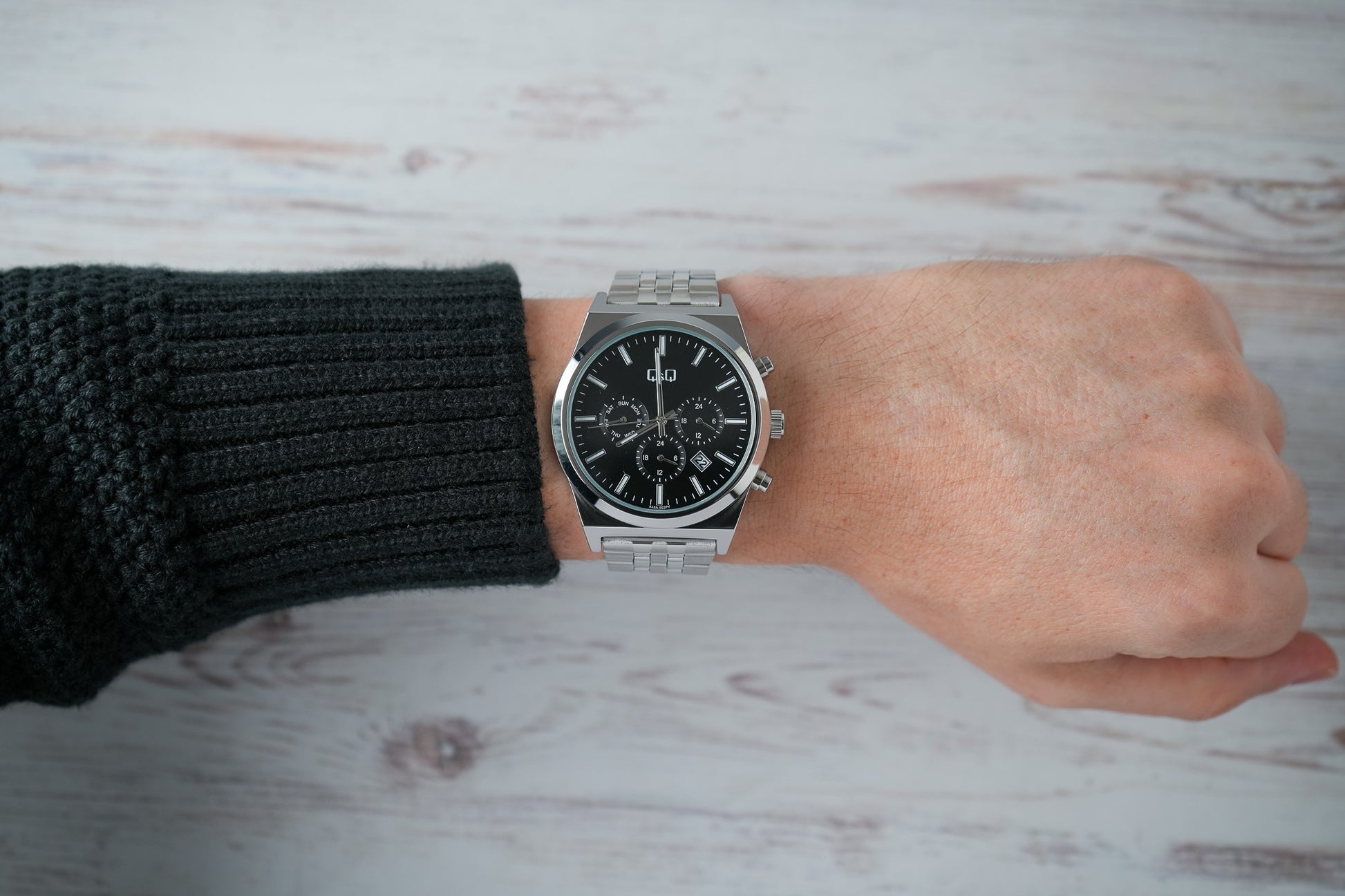 Reloj Q&Q Original Hombre Plateado A48A002Y
