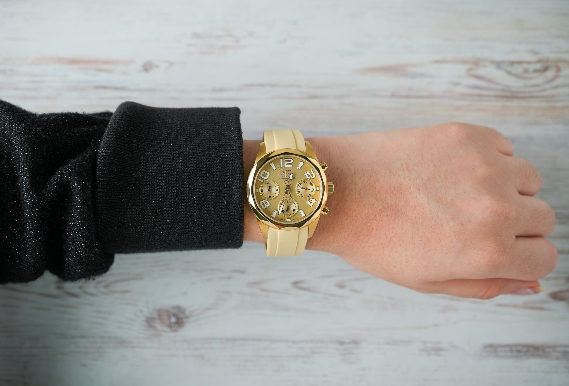 Reloj Yess Mujer Original Amarillo SMT-251178-1