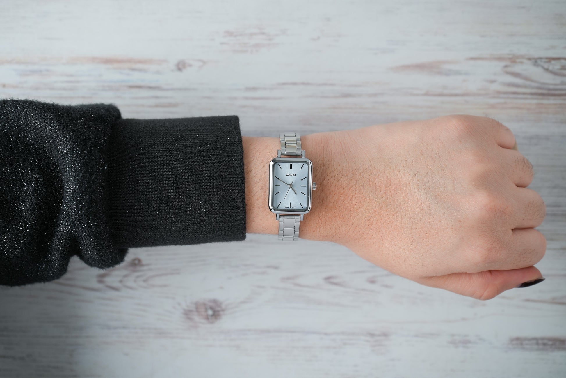 Reloj Casio Mujer Original Plateado LTP-V009D-2E