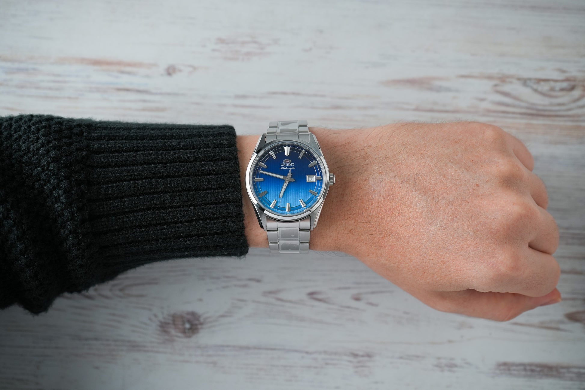 Reloj Orient Hombre Original Stretto Date Plateado RA-AC0R09L