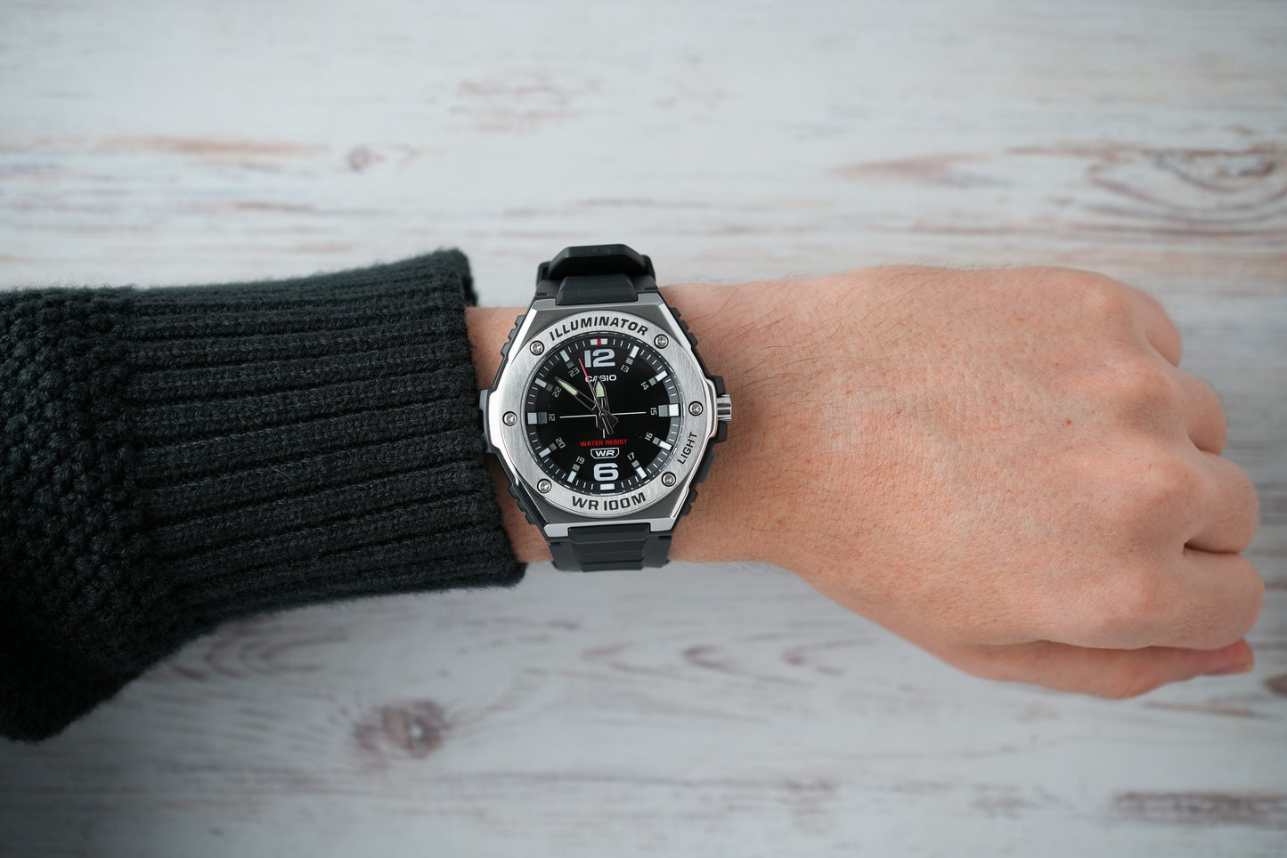 Reloj Casio Hombre Original Negro MWA-100H-1AV