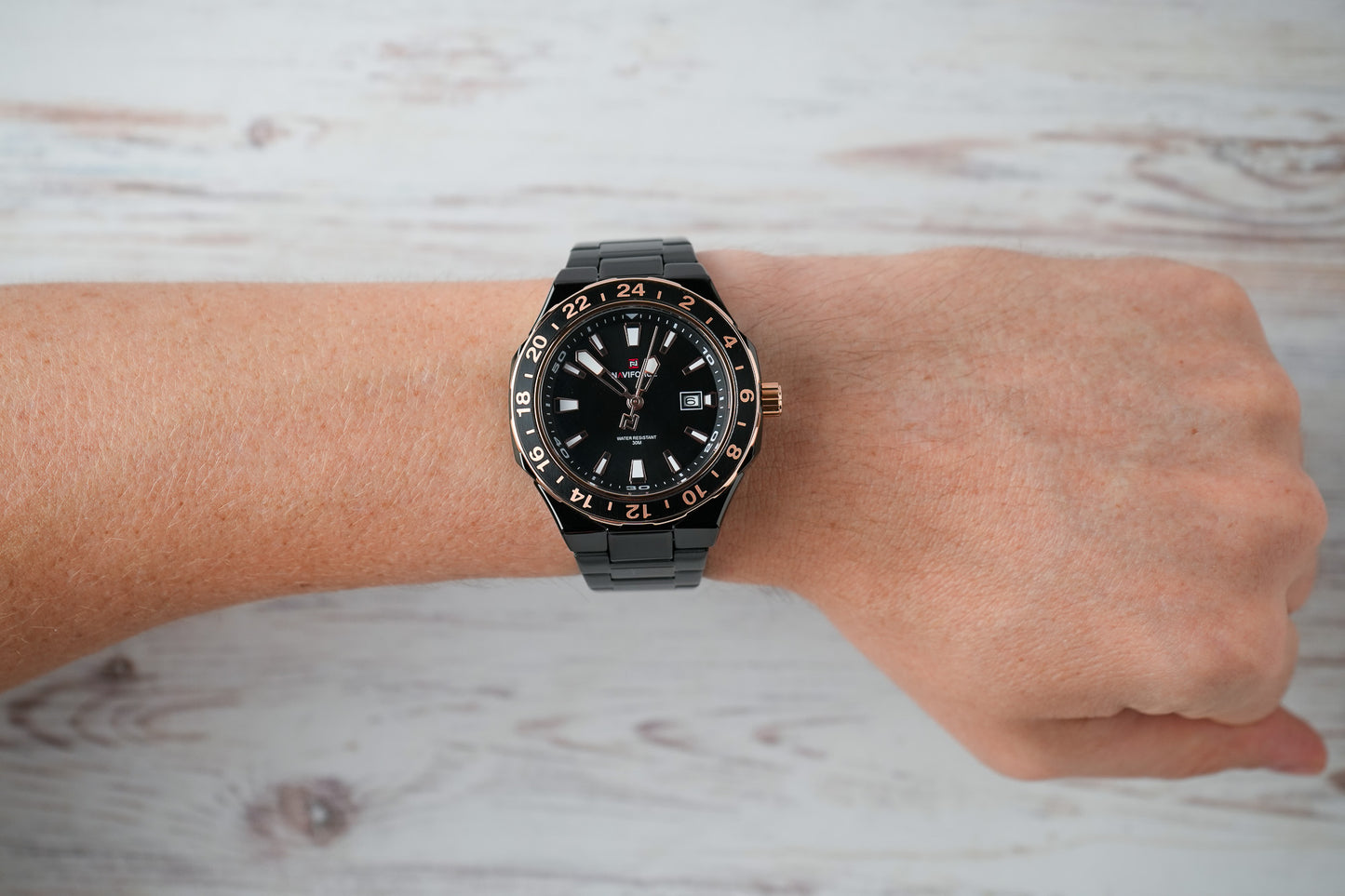Reloj Naviforce Hombre Original Negro NF9249-NEOR