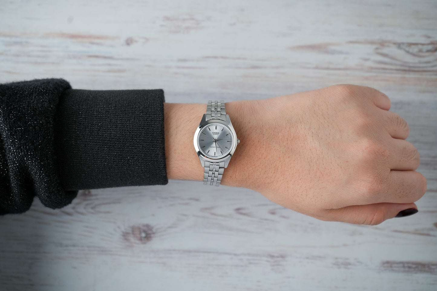 Reloj Casio Original Mujer Plateado LTP-1129A-7AR