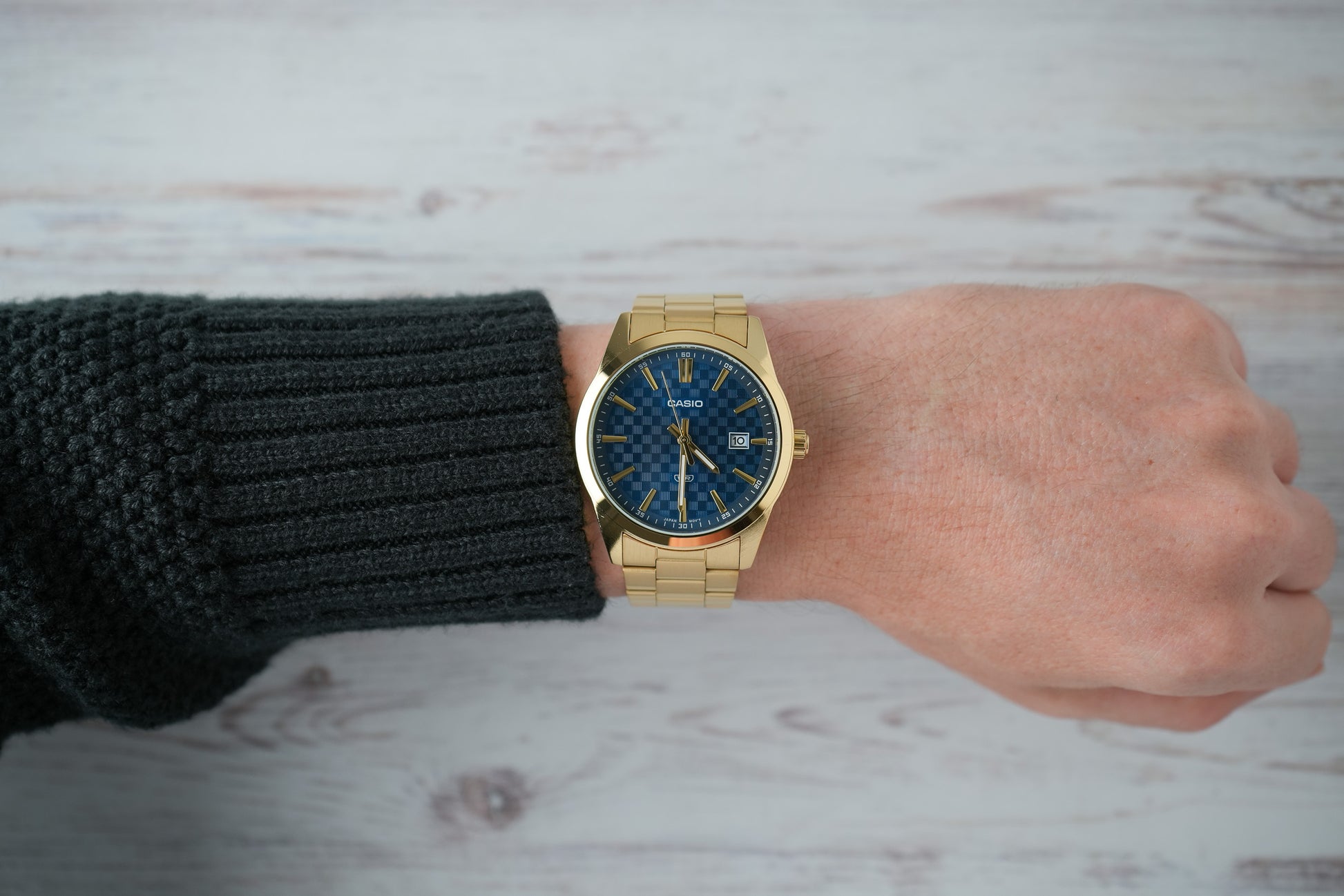 Reloj Casio Hombre Original Dorado MTP-VD03G-2A
