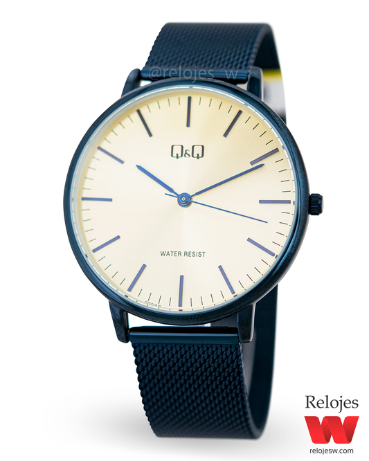 Reloj Q&Q Hombre Azul Dorado QZ00J815Y