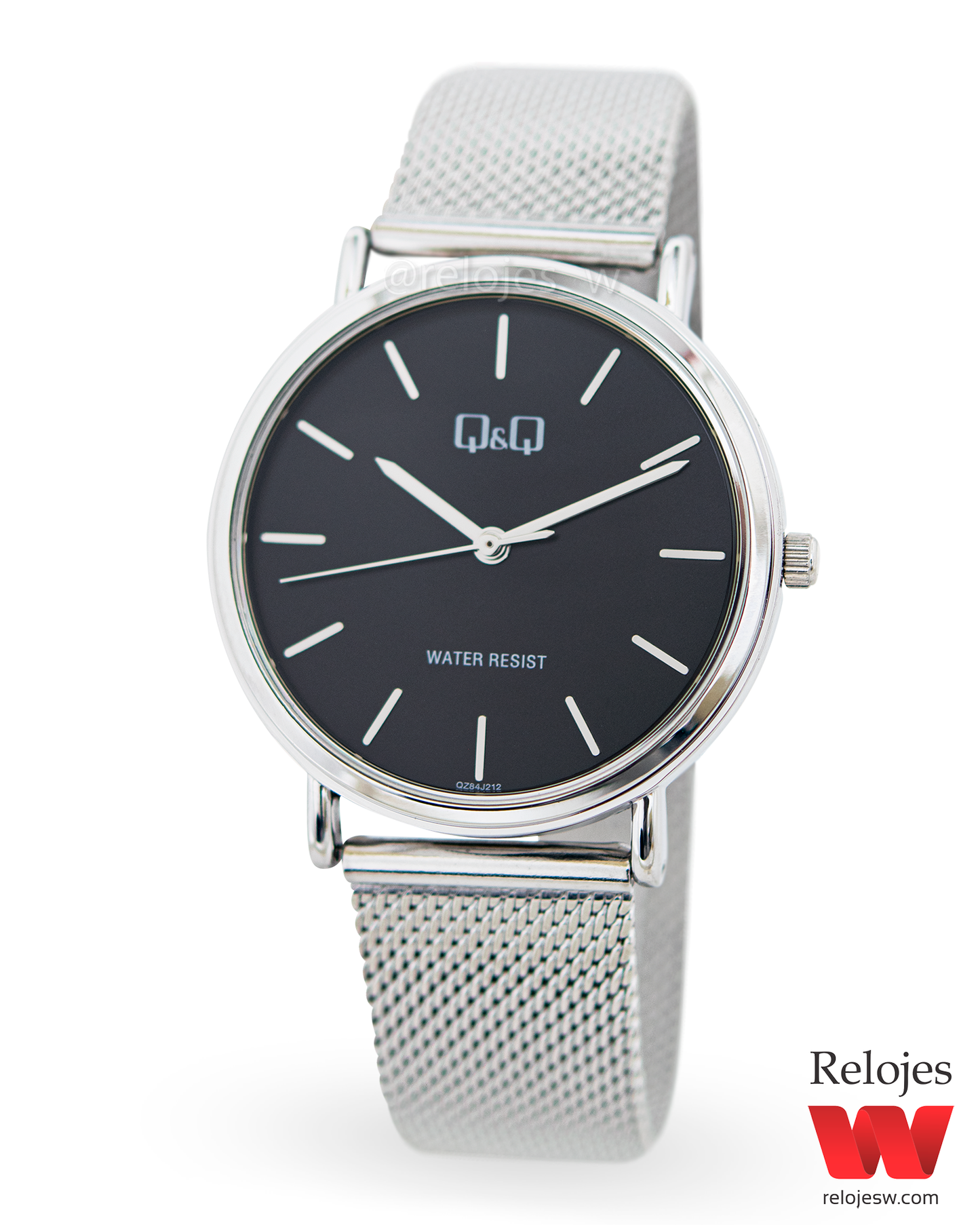Reloj Q&Q Mujer QZ84J212Y Plateado Negro