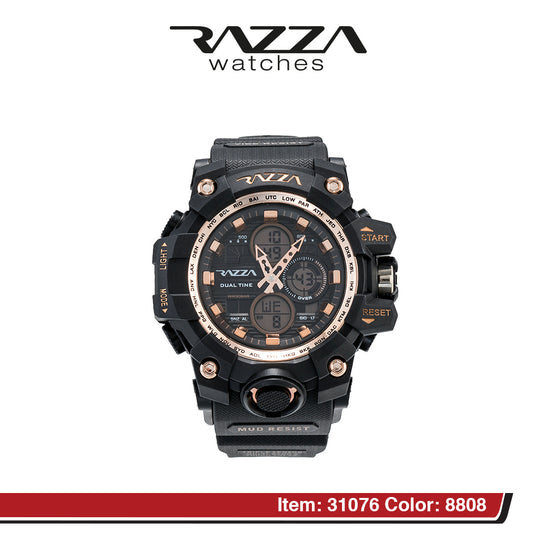 Reloj Razza Hombre RZW-31076 Negro Oro Rosa