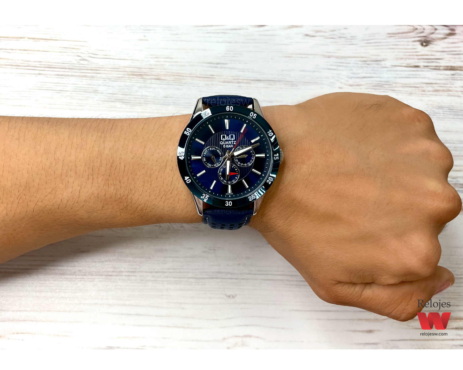 Reloj hombre azul discount electrico