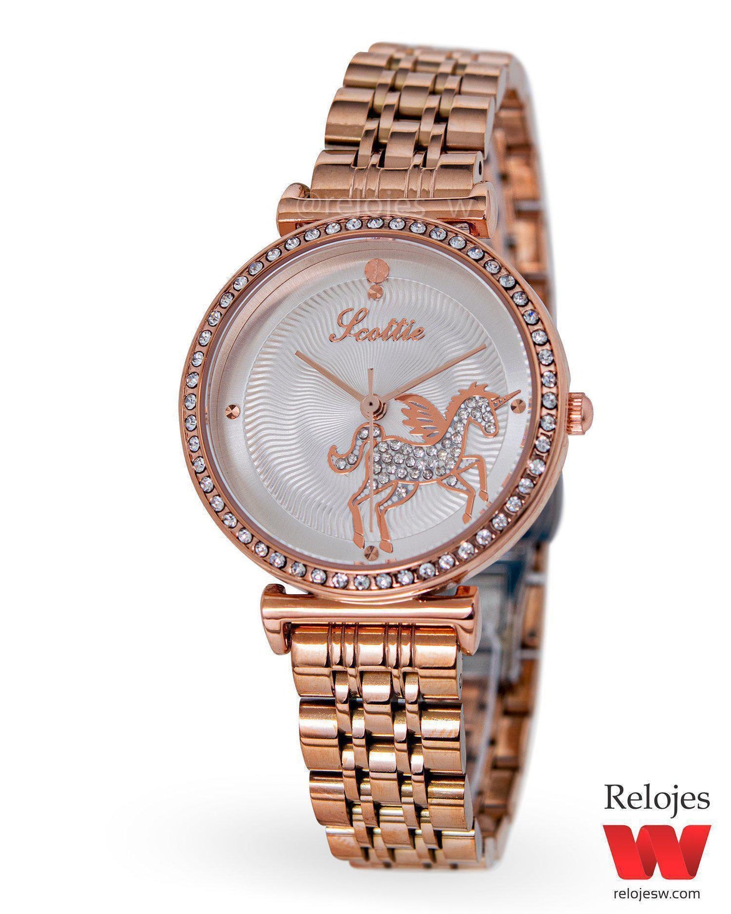 Reloj Scottie Mujer Unicornio Oro Rosa