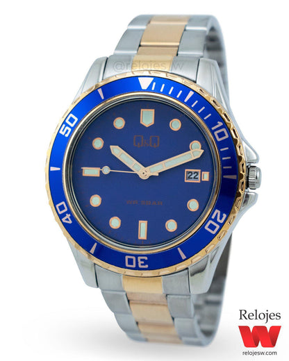 Reloj Q&Q Hombre A172J803Y Bicolor - Relojes W