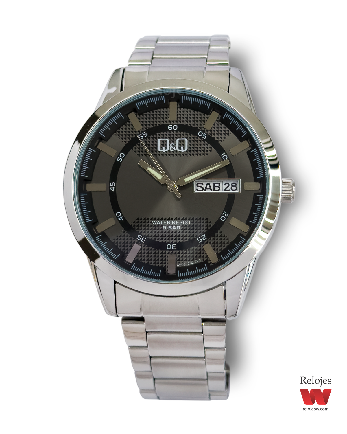 Reloj Q&Q Hombre A208J202Y Plateado