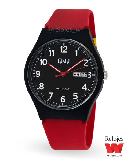 Reloj Q&Q Unisex Rojo negro A212J009Y