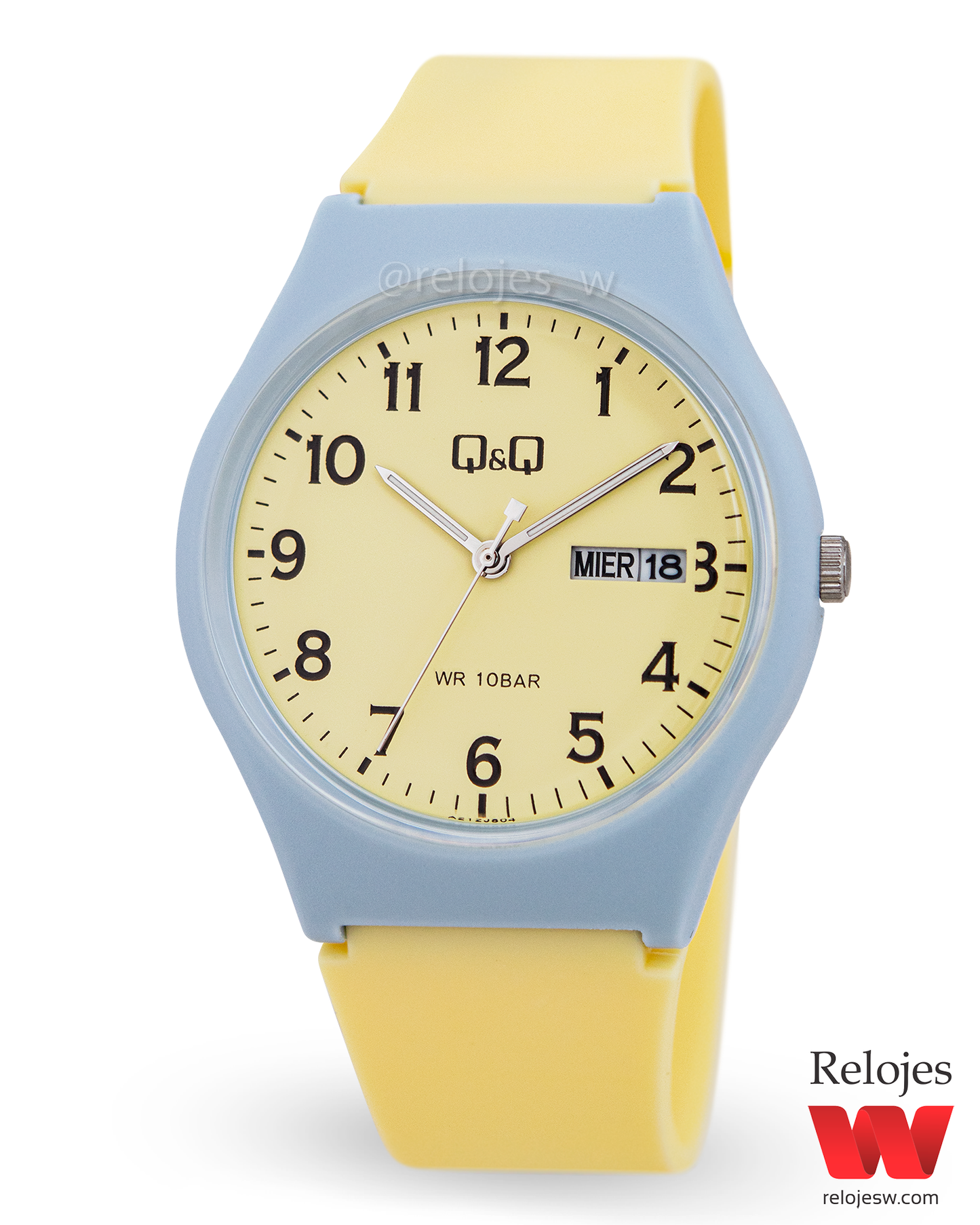 Reloj Q&Q Mujer Amarillo Pastel A212J804Y