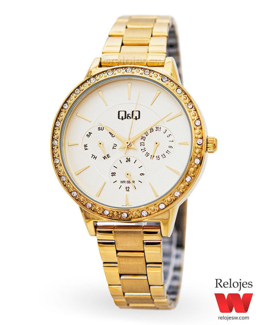 Reloj Q&Q Mujer AA45J001Y Dorado
