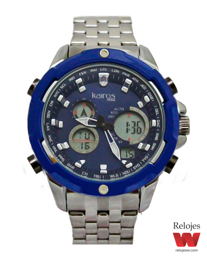 Reloj Kairos Hombre ADA1321-2 Plateado Azul