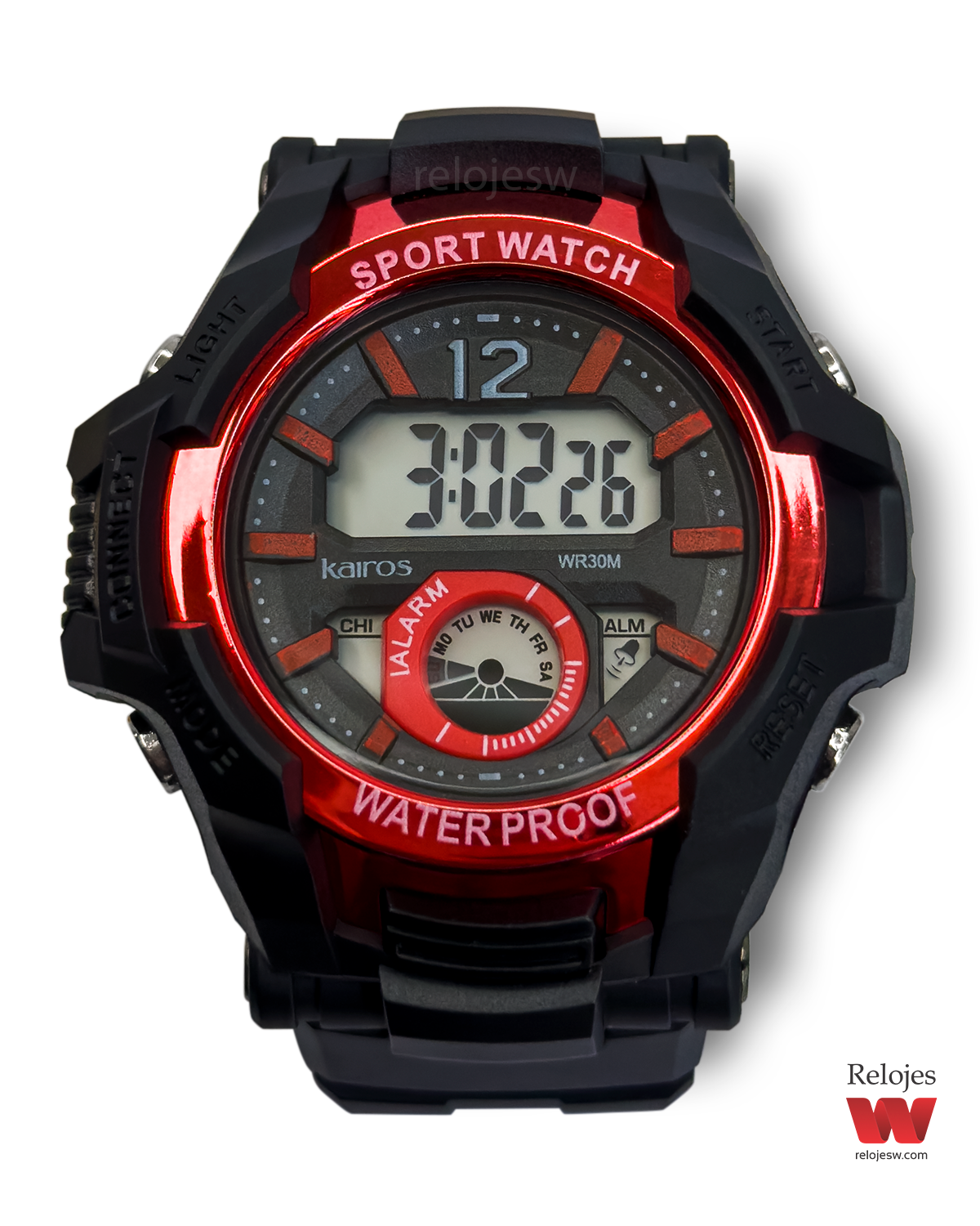 Reloj Kairos Hombre Negro Rojo DM0606-NERO