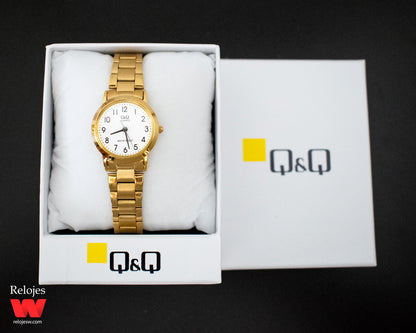 Reloj Q&Q Mujer Dorado QA39J004Y
