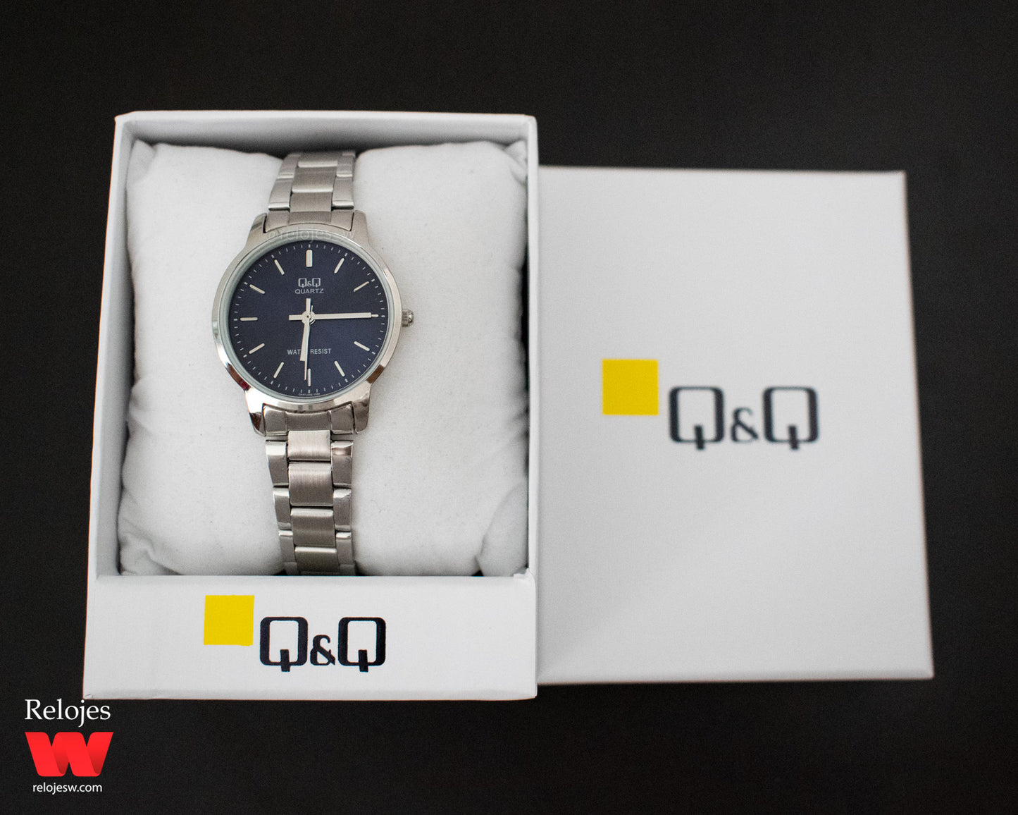 Reloj Q&Q Mujer Plateado Azul QA47J202Y