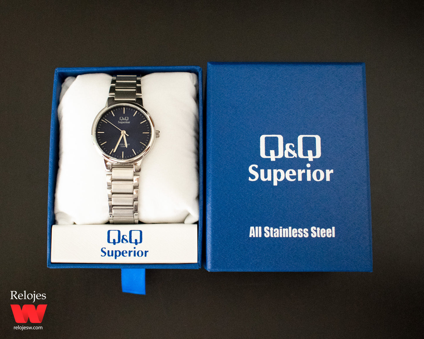 Reloj Q&Q Superior Mujer S283J202Y Plateado Azul