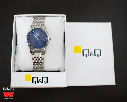 Reloj Q&Q Mujer QA57J202Y Plateado Azul