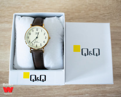 Reloj Q&Q Mujer QZ03J103Y Marrón Dorado