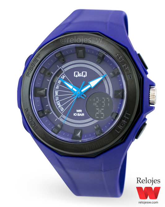 Reloj Q&Q Mujer Morado Negro GW91J006Y