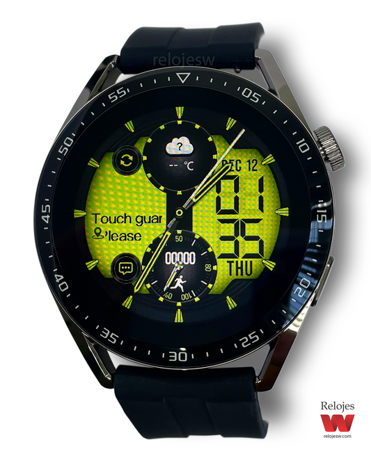 Reloj Smartwatch Hombre HW28 Negro