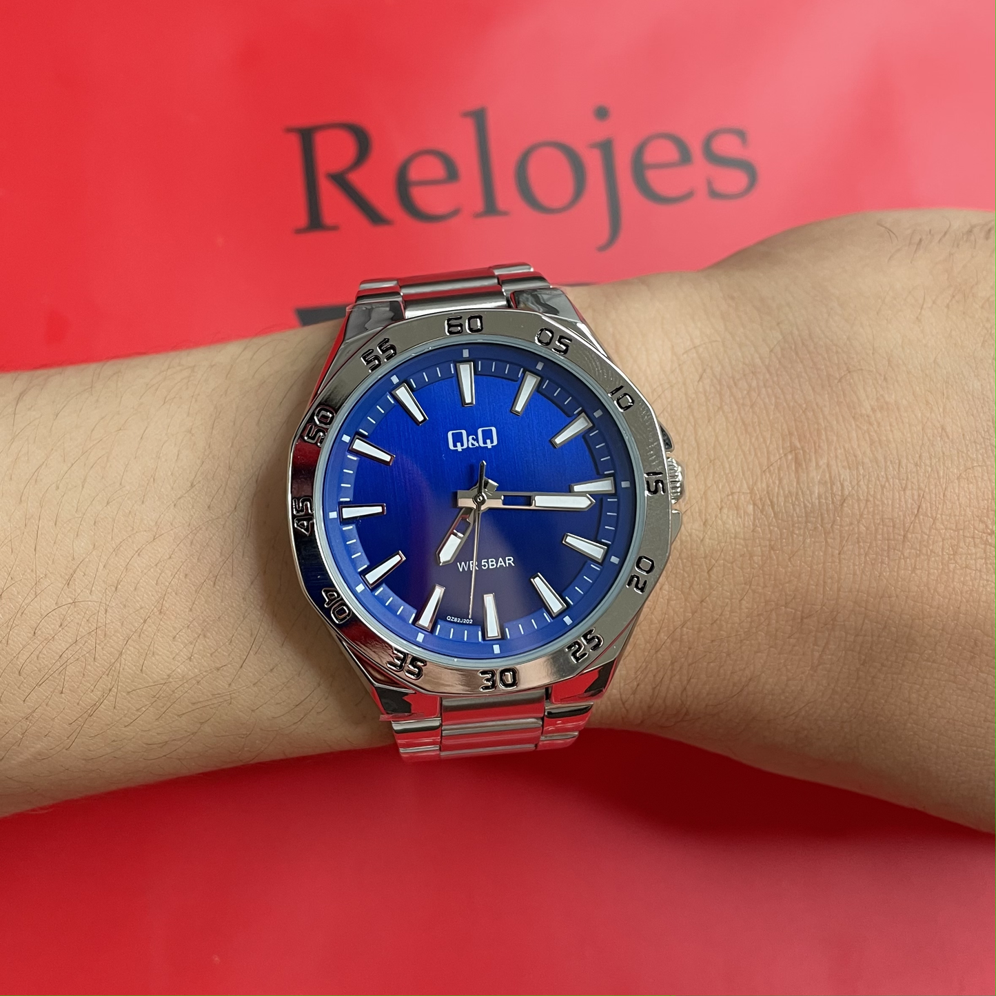 Reloj Q&Q Hombre QZ82J202Y Plateado