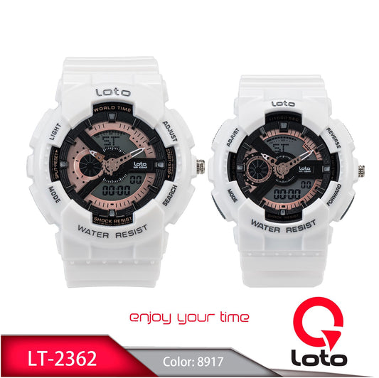 Reloj Loto Pareja Blanco LT-2362-BLNEOR
