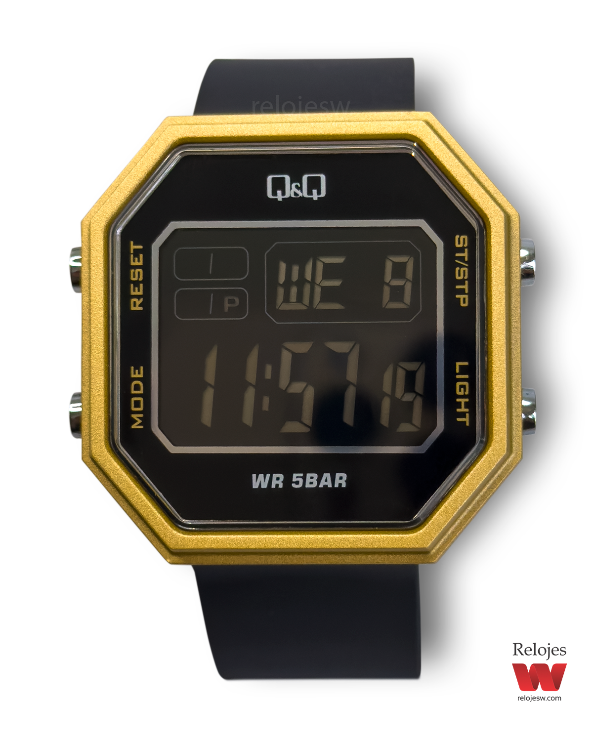 Reloj Q&Q Unisex M206J004Y Negro Dorado