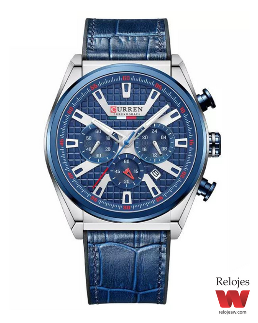 Reloj Curren Hombre M8392 Azul Plateado