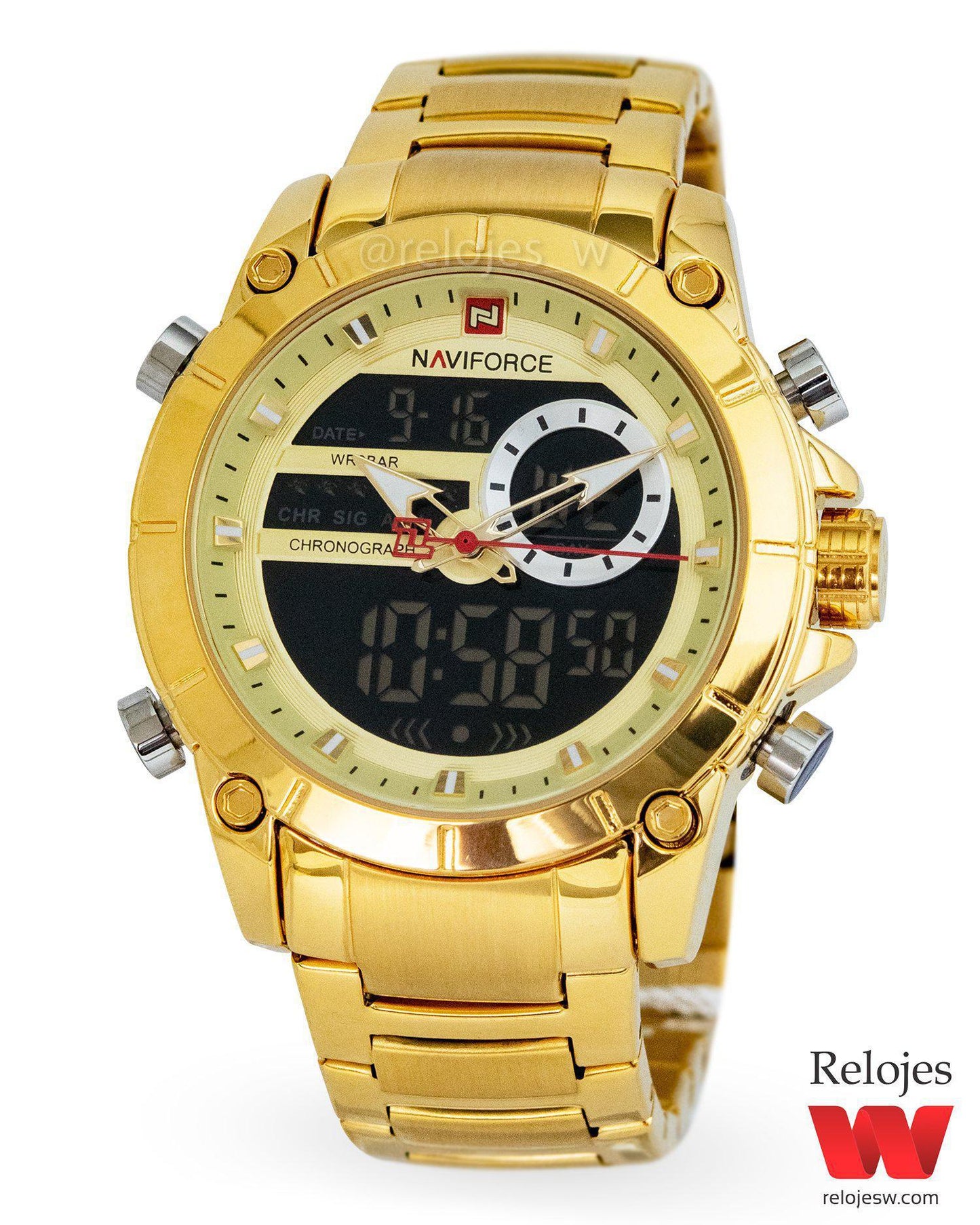 Reloj Naviforce Hombre Dorado NF9163M-DO